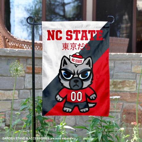 NC State Wolfpack Tokyodachi Garden Flag and Yard Banner Cover