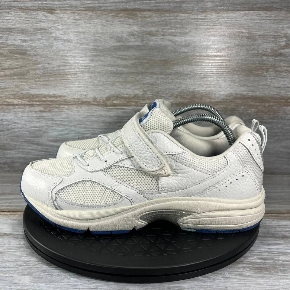 Dr. Comfort Women's Victory White Leather Sneaker Athletic Shoes Size 10.5 Wide - Image 1 of 4