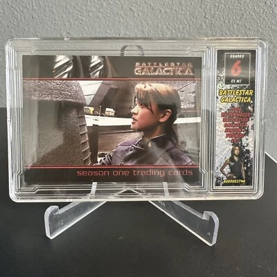 Battlestar Galactica Season One Promo Trading Card P1 Boomer Rittenhouse Graded - Imagem 1 de 2