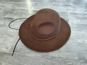 Will & Bear Woodley Auburn Fedora Outdoor Hat Wide Brim Australian Wool XL - Picture 1 of 12