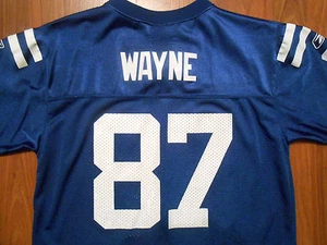 Vintage Reggie Wayne #87 Indianapolis Colts Jersey by Reebok, Youth Large, NICE! - Picture 1 of 4