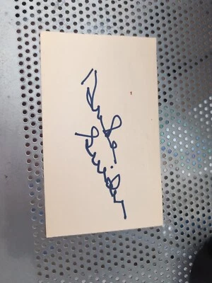 Duke Snider Baseball Signed Auto Autograph 3 x 5 Index Card No COA *d2 - Image 1 of 4