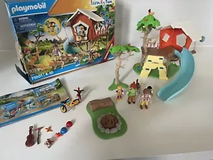 Playmobil Family Fun 71001 Adventure Treehouse with Slide, LED Campfire - Picture 1 of 8