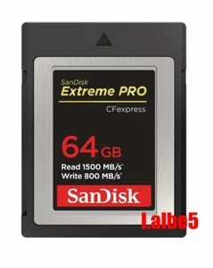 SanDisk Extreme Pro 64GB CFexpress Card Type B Read 1500MB/S Write 800MB/s - Picture 1 of 1