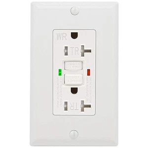 GFCI Steckdose 20 AMP, UL gelistet, manipulationssicher, wetterfest Buchse - Bild 1 von 7