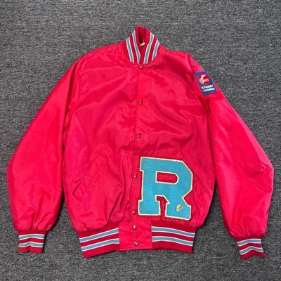 Vintage 60s Varsity School Wool Coat Jacket Mens - Size M Red True VTG - Image 1 of 4