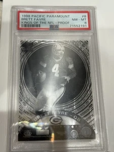 1998 Pacific Kings Of The NFL PROOF Brett Favre - PSA 8 - SSP - 4/20 JSY NUMBER - Bild 1 von 3