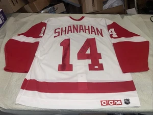 Camiseta deportiva auténtica Jsa Auto Brendan Shanahan Detroit Red Wings para hombre 52 cm limpia - Imagen 1 de 12