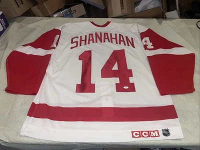 Authentic Jsa Auto Brendan Shanahan Detroit Red Wings Jersey Men 52 Ccm Clean - Image 1 of 4