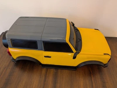 Ford Bronco Scale Rc Crawler Body Hardbody 1/10 R/C New Bright Yellow  - Image 1 of 4