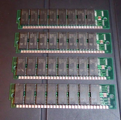 4x4MB 4x 4MB 16MB Simms Ram Speicher 30-Pin 70ns 30-pol non-parity 8-chip Mac - Bild 1 von 2