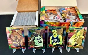 1993 TOPPS FINEST MT SLEEVED LOT 222 CARDS+JUMBO BOX & WRAPPERS-SHAQ/ZO/RCS - Picture 1 of 4