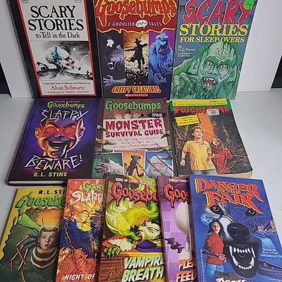  Goosebumps And Scary Stories Book Lot Of 11 Horror Fright Time Foto 1 de 4