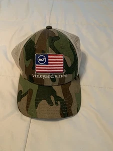 Truckermütze Kappe Vineyard Vines Erwachsene verstellbar Netz Camouflage Flagge Einheitsgröße - Bild 1 von 7