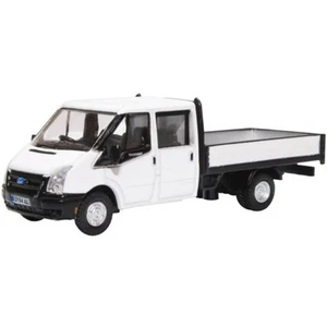 Oxford Diecast 76TPU005 White Ford Transit Dropside 1:76 Scale Model OO Gauge - Picture 1 of 1