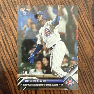 Alexander Canario 2023 Topps Now #894 Grand Slam Call-Up Chicago Cubs - Imagen 1 de 2