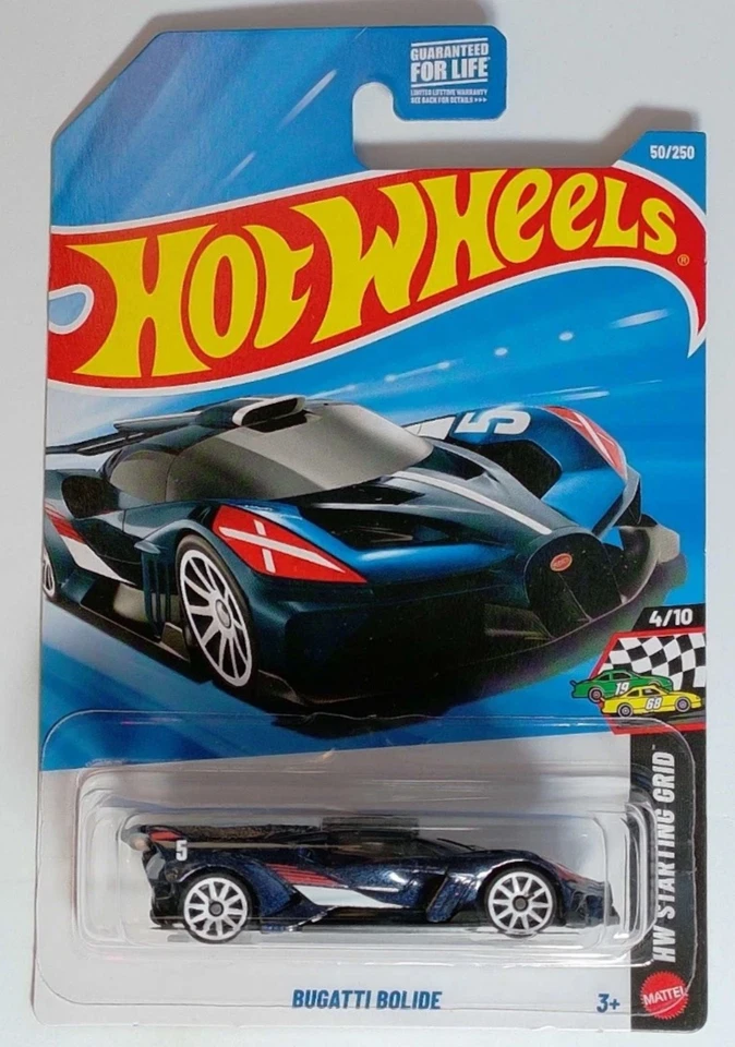 Hot Wheels BUGATTI BOLIDE Azul HW REJILLA DE ARRANQUE 4/10 (#50/250) Foto 1 de 1