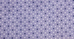 Mehrere Punkte lila mit marineblauen weißen Punkten Druck 32"/44" breit 100% Baumwolle Stoff - Bild 1 von 2