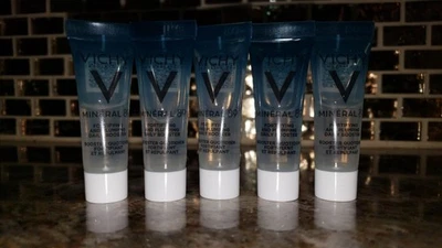 5x Vichy Mineral 89 Plumping & Hydrating Hyaluronic Acid Serum Sample Size 5ml - Image 1 of 4