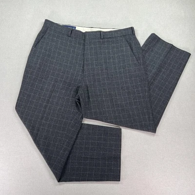 VTG Polo Golf Ralph Lauren Pants Mens 36x32 (Actual 36x27) Wool Blend Windowpane - Image 1 of 4