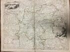 Ancienne Carte Gographie  Old Map 18 eme Isle de FRANCE  XVIII th Paris 