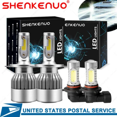 For Toyota Echo 2003-2005 4x Combo 9003 H4 9006 LED Headlight Fog Light Bulbs - Image 1 of 4