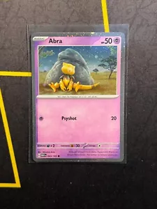 Abra 063/165 - Pokemon TCG 151 Cosmos Holo Rare Card NM - Foto 1 di 2