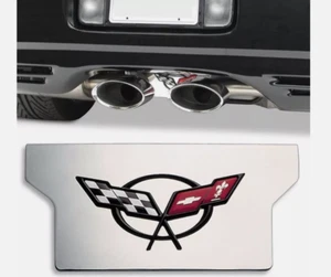 Fits 1997-2004 C5 Corvette - Polished Stainless Steel Exhaust Enhancer Plate - Picture 1 of 5