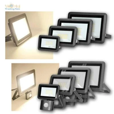 Mini LED Fluter BULLED schwarz 10/20/30/50W 230V IP65 Außen-Scheinwerfer-Leuchte - Bild 1 von 4