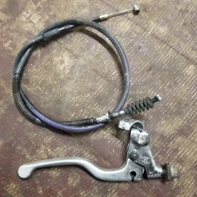 Kawasaki KX80 1998 1999 2000 EMBRAGUE PERCHA PALANCA DE MONTAJE con cable Foto 1 de 4