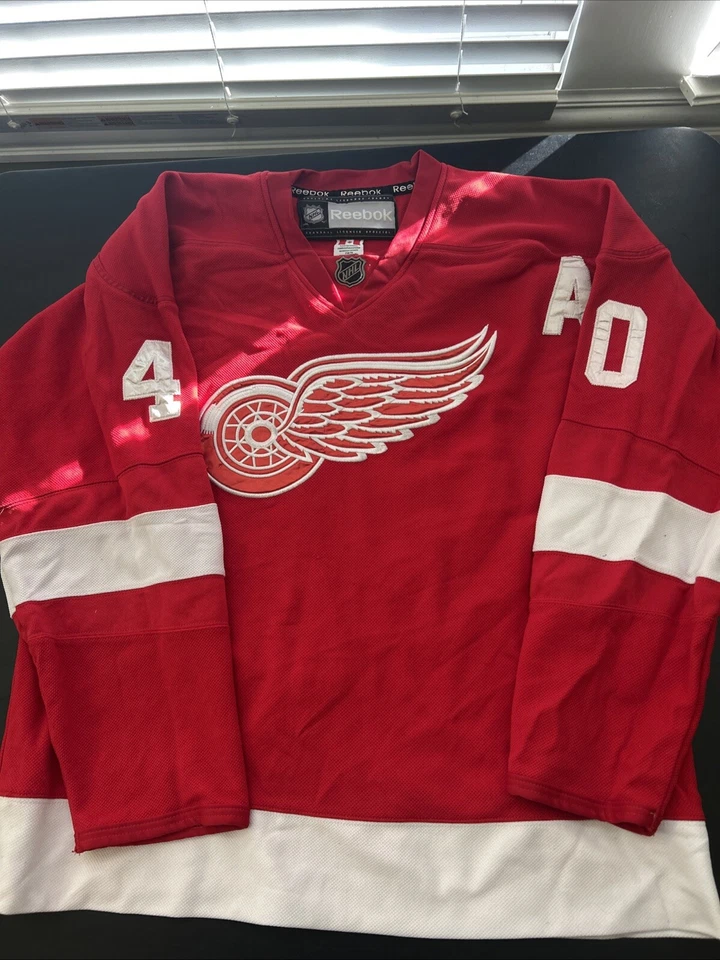 Camiseta deportiva de hockey para hombre Henrik Zetterberg Detroit Red Wings réplica Reebok talla 50 Foto 1 de 4