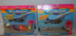 Galoob GIGI Micro Machines FAMOUS FLYERS JET AIR BALLOON SET NEW MOSC - Picture 1 of 8