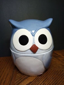 Ceramic Cookie Jar Blue 7'' - Picture 1 of 3