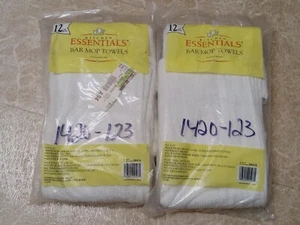 NEW 24x Bar Mop Towels 16"x19" 100% Cotton Terry Cloth 2 12-Packs Kitchen Hotel! - Picture 1 of 4