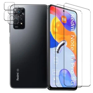 Schutzfolie für Redmi Note 11 Pro / 5G Display Schutzglas 2x Kamera folie glas - Bild 1 von 7