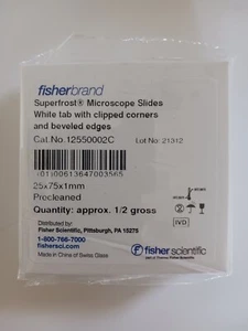 23 Boxes of 72 Fisherbrand Superfrost Microscope Slides MDL#12550002C - Picture 1 of 2