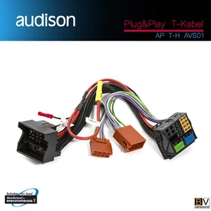 Audison AP T-H AVS01 cable en T Plug&Play Quadlock a ISO juego de cables 40 PIN AUDI VW - Imagen 1 de 2