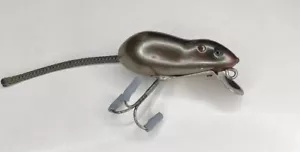 Vintage PAW-PAW Mouse Wood Lure, RARE Metallic Color, No Tail/No Original,READ! - Picture 1 of 12