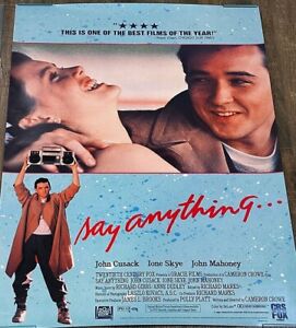 SAY ANYTHING (1989) - Original Vintage Movie Poster - UNUSED