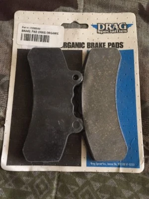 Nuevas pastillas de freno orgánicas Drag Specialties. 1720-0548.   Hecho en el Reino Unido Foto 1 de 4