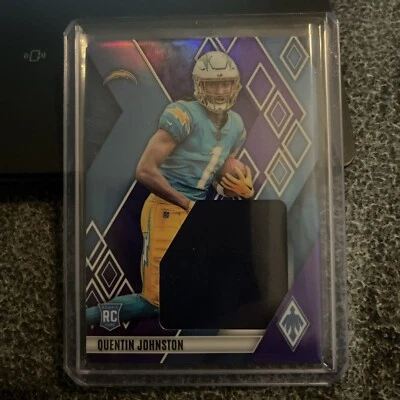 2023 Phoenix - Rookie Jumbo Memorabilia Purple Quentin Johnston /75 (MEM, RC) - Image 1 of 2