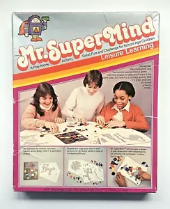 1981 Mr Super Mind Leisure Learning Game School Activity Complete Set Puzzle - Picture 1 of 8