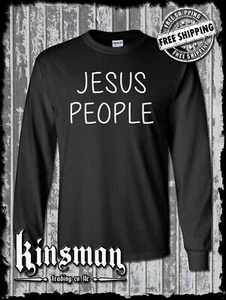 Camiseta Jesus People Manga Larga / Dios Cristianismo Fe Católica Creencia Cruz - Imagen 1 de 3