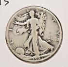 1921-S 50C Walking Liberty Half Dollar Low Mintage Key DATE!  JSH