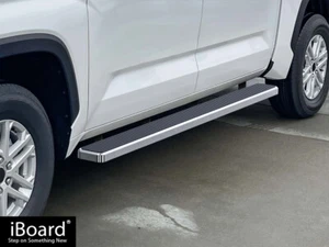 APS Polished Stainless Steel Side Steps 6in Fit Toyota Tundra CrewMax Cab 22-25 - Picture 1 of 6