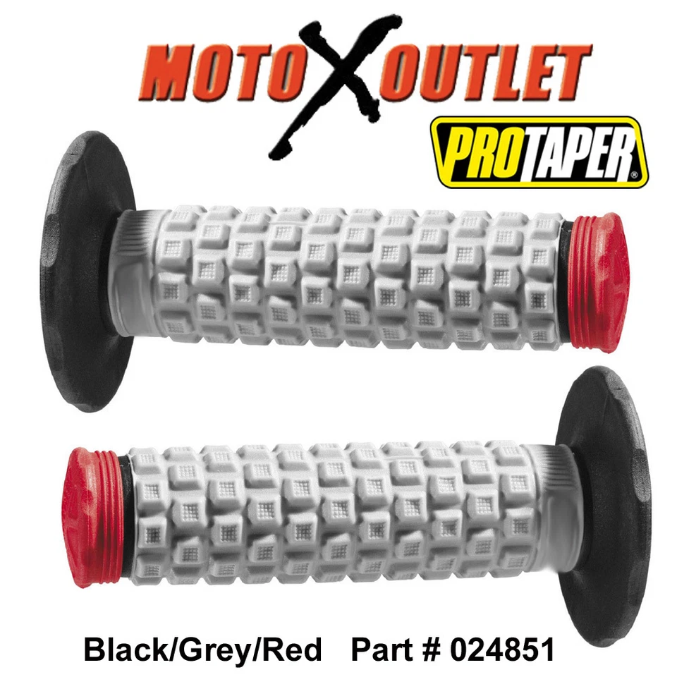 ProTaper Pillow Top MX Lite Grips Dirt Bike Neon Tri Dual Density Pro Taper  - Image 1 of 2