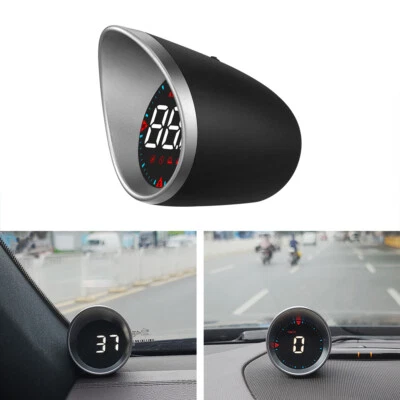 Car Digital Head Up Display GPS HUD Gauges Overspeed Tired Alarm Speedometer - Image 1 of 4