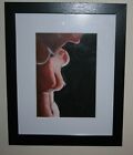 Original artwork "Nude woman"framed with mount 23cmx28cm by TJCutting