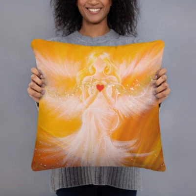 Guardian Angel Art Pillow for Couch and Sofa. Living Room Bedroom Decor Gifts - Image 1 of 4