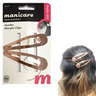 2 Hair Barrette Clip Side Pin Metal Slides Grip Clamp Sleepies Kids Girls Women
